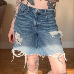 Hollister distressed denim shorts